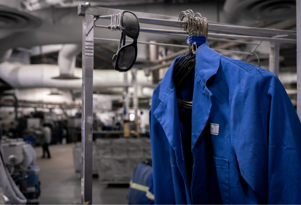 Cleaning workwear is best handled by professionals